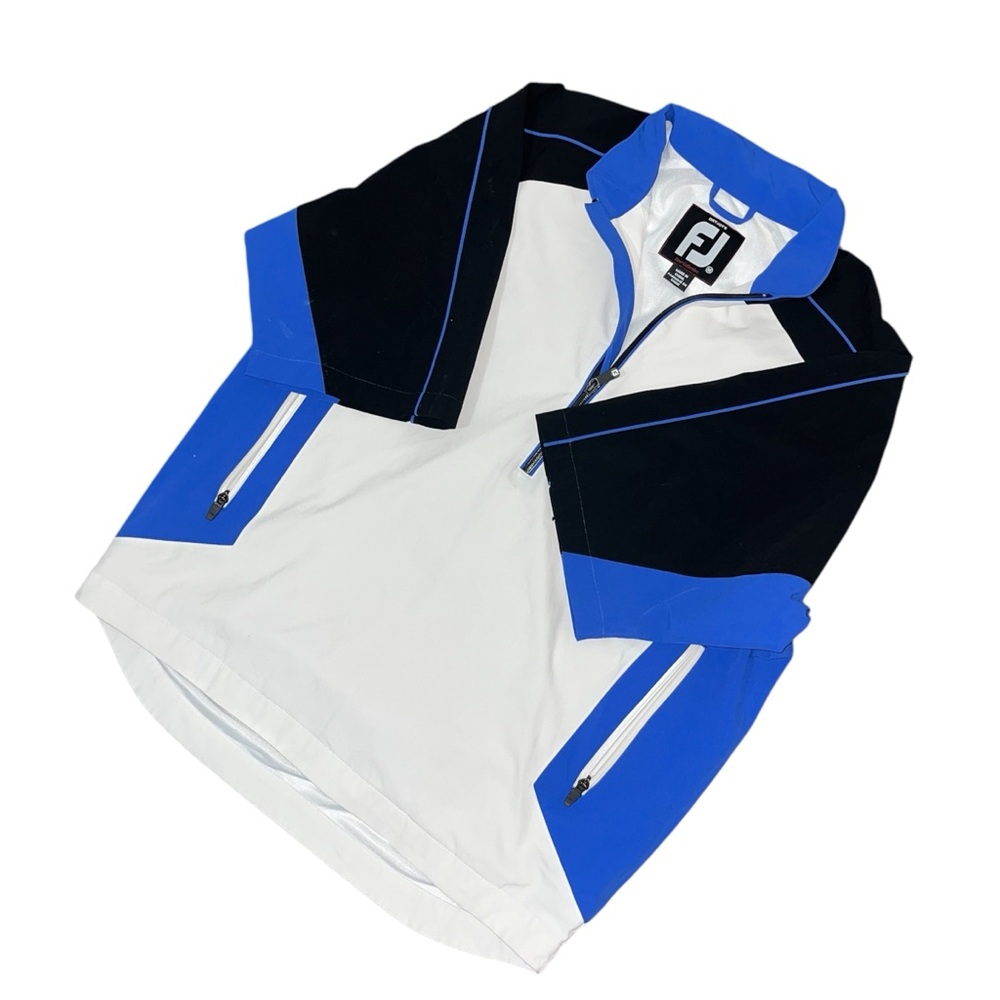FootJoy Dryjoy Tour Collection Half Zip Short Sleeve Golf Wind Shirt